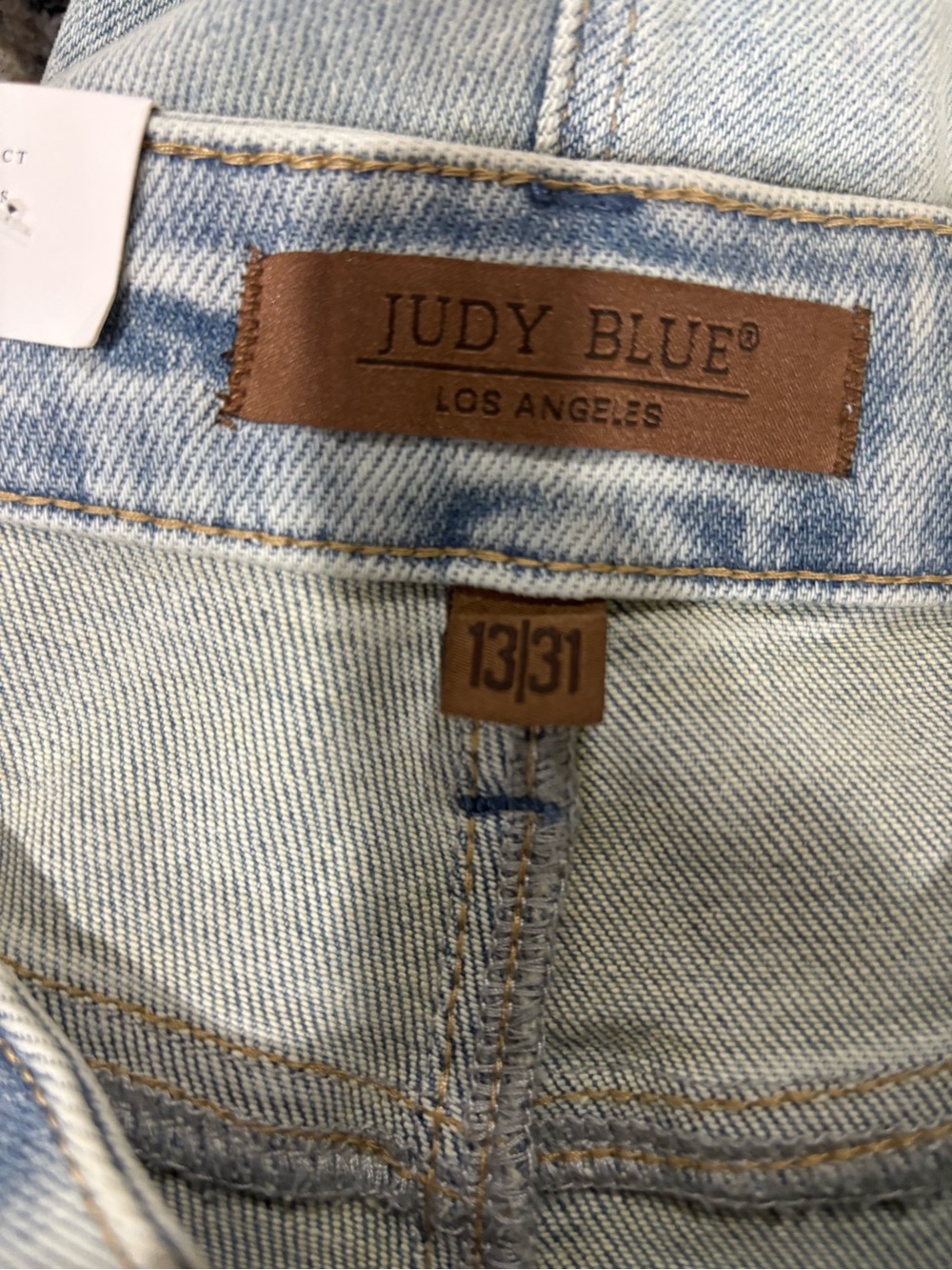 Judy Blue Light Wash Wide Leg Jeans - Picture 3 of 7